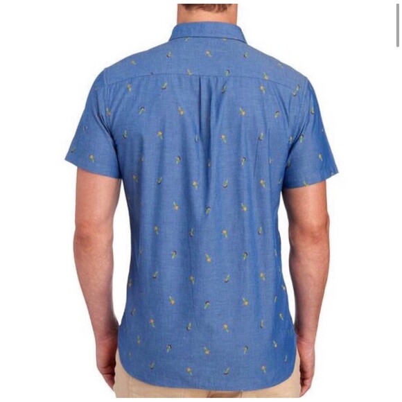 Charleston Threads Dancing Hula Girl Cotton Button Short Sleeve Shirt Sz 2XL - Picture 2 of 8